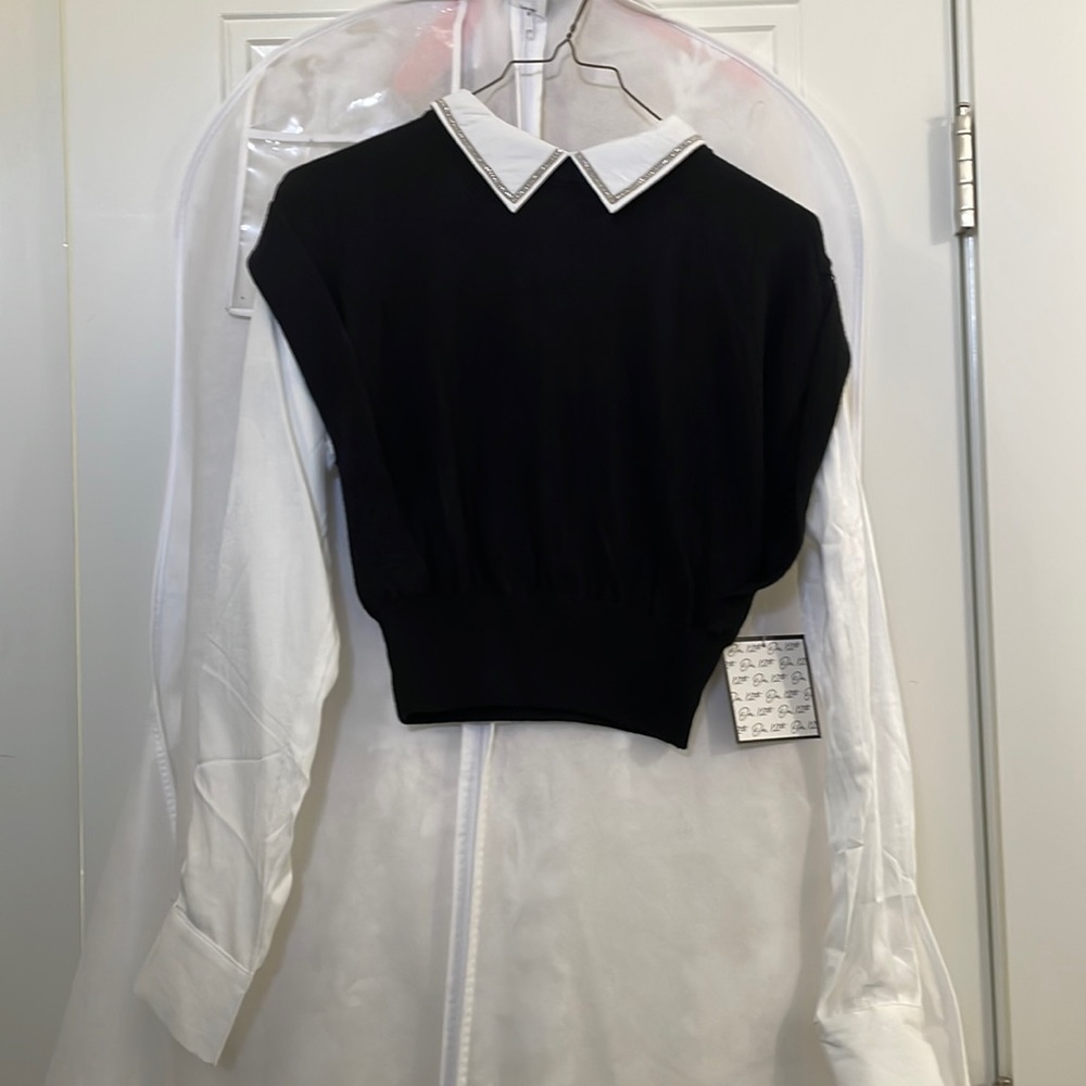 On 12th faux vest blouse